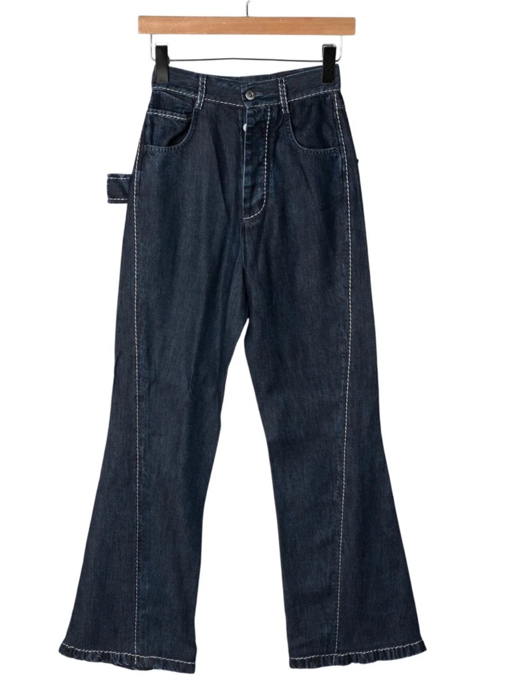Bottega Veneta Dark Indigo Ultra Soft Flared Jeans